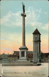 Revolutionary Monument, Mt. Royal Station, Baltimore, MD Postcard
