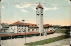 Mt. Royal Station, B. & O. Railroad, Baltimore, MD Postcard