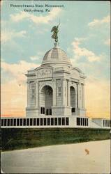 Pennsylvania State Monument, Gettysburg Postcard