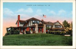 Country Club, Danville, Illinois Postcard