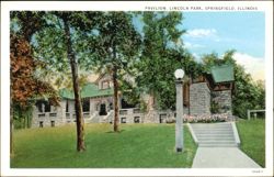 Pavilion, Lincoln Park, Springfield, Illinois Postcard
