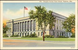 Douglas County Court House, Superior Postcard