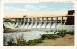 Water Co. Dam on Lake Vermilion Postcard