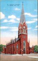 St. Joseph's Cathedral, La Crosse, WIS. Postcard