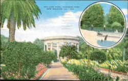 Sea Lion Pool, Audubon Park, New Orleans, LA Postcard