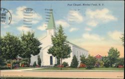 Post Chapel, Mitchel Field, AFB Postcard