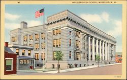 Wheeling High School Postcard