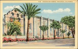 Mission San Gabriel Archangel, California Postcard