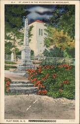 St. John's in the Wilderness by Moonlight, Flat Rock Postcard