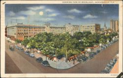 Hemming Park by Moonlight Postcard