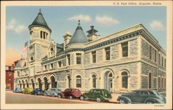 U. S. Post Office, Augusta, Maine Postcard