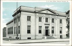 U. S. Post Office, Mount Vernon, IL Postcard