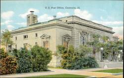U. S. Post Office, Centralia, Illinois Postcard