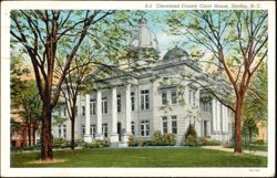 Cleveland County Court House, Shelby, NC Postcard