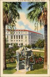 4- U. S. Post Office, San Antonio, Texas Postcard