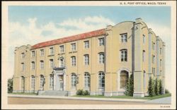 U. S. Post Office and Court House, Waco, Texas Postcard
