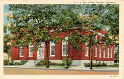 U. S. Post Office, Seaford, Delaware Postcard