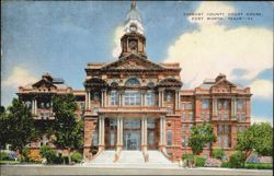 Tarrant County Court House, Fort Worth, Texas Postcard