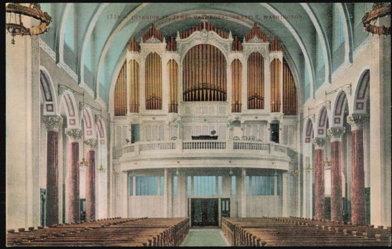 Interior of St. James Cathedral Seattle Washington