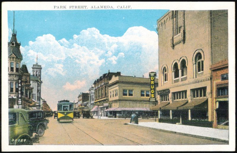 Park Street Scene, Alameda, California