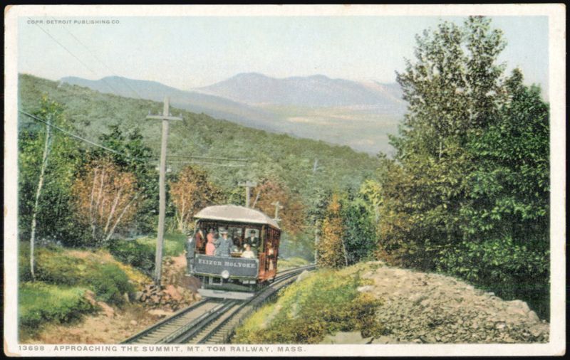 Approaching the Summit, Mt. Tom Railway Holyoke Massachusetts