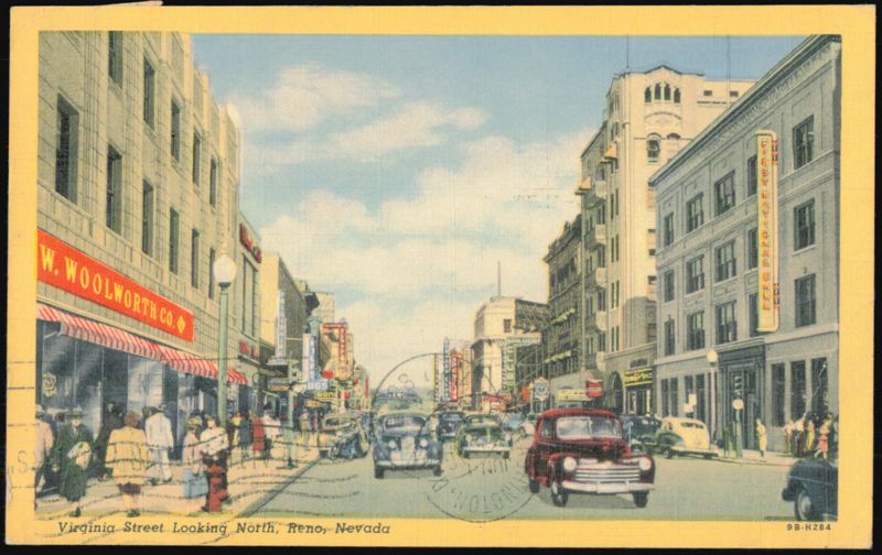 Virginia Street Looking North, Reno, Nevada