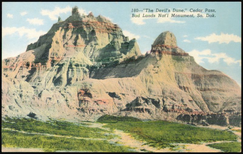 The Devil's Dune, Cedar Pass, Badlands National Monument South Dakota