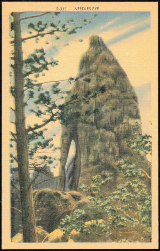 Needles Eye Rock Formation, Black Hills, South Dakota