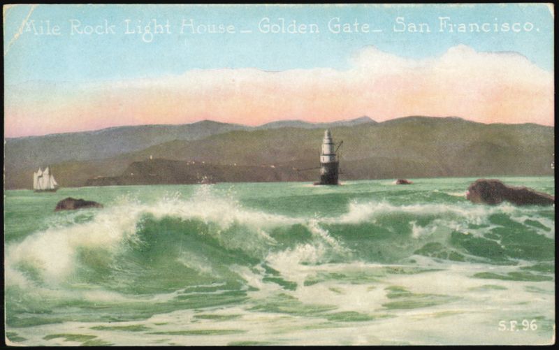 Mile Rock Lighthouse, Golden Gate, San Francisco California
