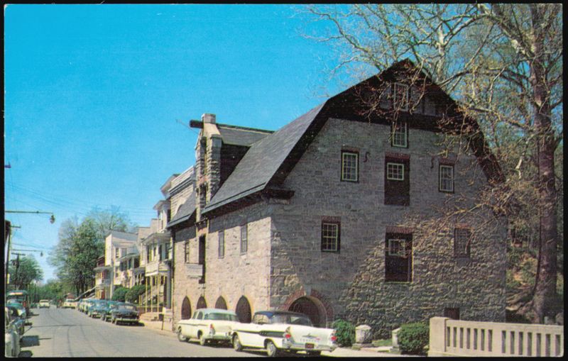 Blairstown Public Library and Main Street New Jersey