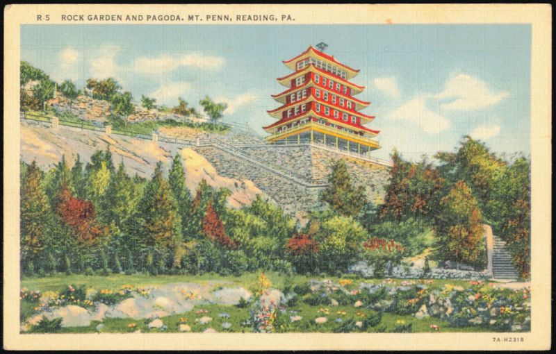 Rock Garden and Pagoda, Mt. Penn Reading Pennsylvania