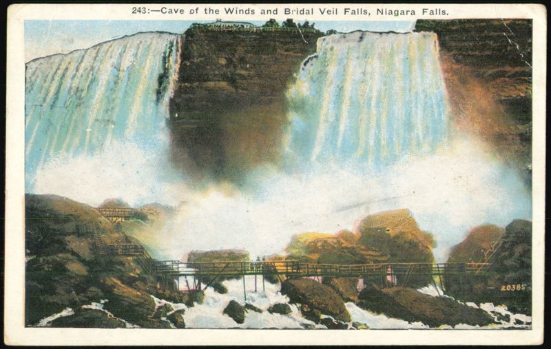 Cave of the Winds and Bridal Veil Falls, Niagara Falls New York