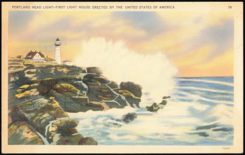 Portland Head Light, First Lighthouse in the United States Maine