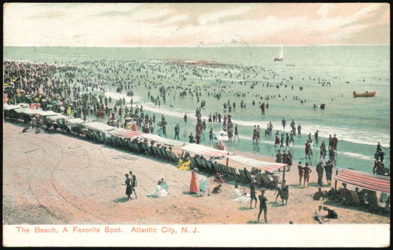 The Beach, A Favorite Spot, Atlantic City New Jersey