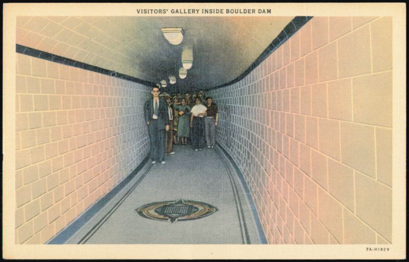Visitors' Gallery Inside Boulder Dam Boulder City Nevada