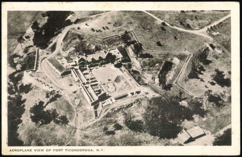 Aeroplane View of Fort Ticonderoga New York
