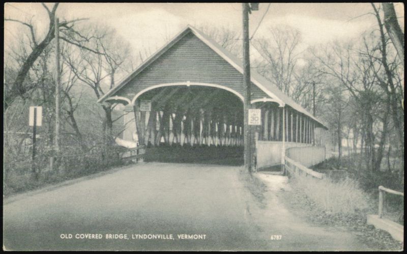 Old Covered Bridge in Lyndonville, Vermont