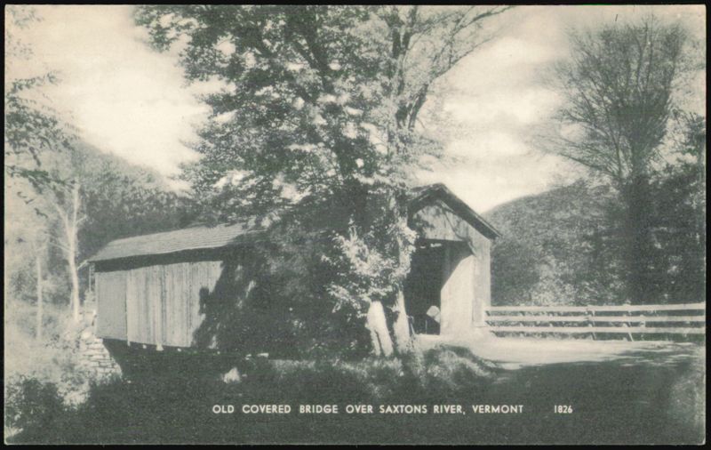 Ryder Covered Bridge over Saxtons River, Cambridgeport Vermont