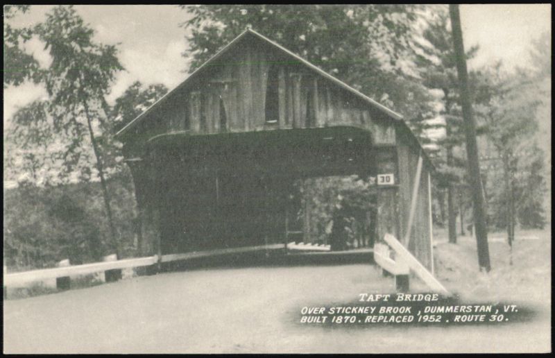 Taft Bridge over Stickney Brook, Dummerston, Vermont