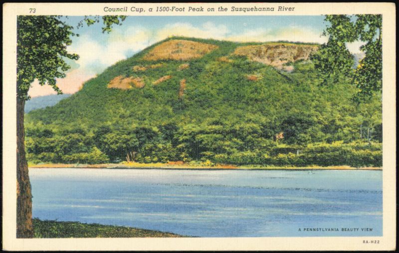 Council Cup, 1500-Foot Peak on the Susquehanna River Berwick Pennsylvania