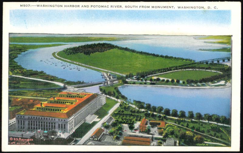Washington Harbor and Potomac River from Washington Monument District of Columbia