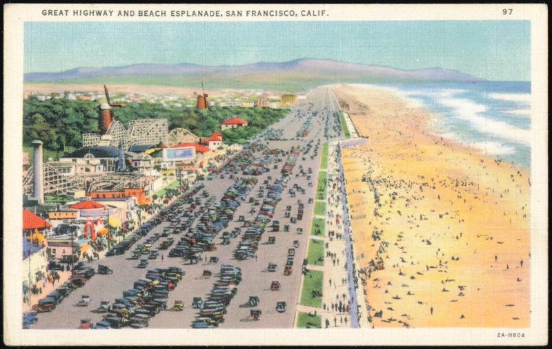 Great Highway and Beach Esplanade, San Francisco California