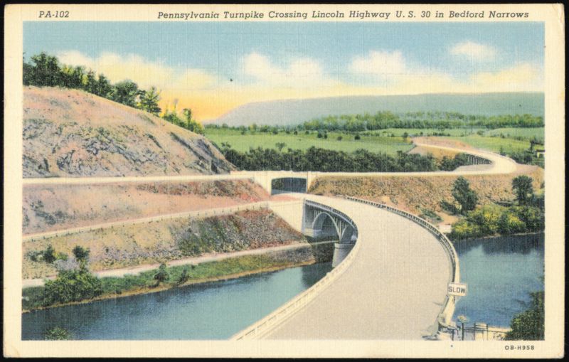 Pennsylvania Turnpike Crossing Lincoln Highway U.S. 30 Bedford