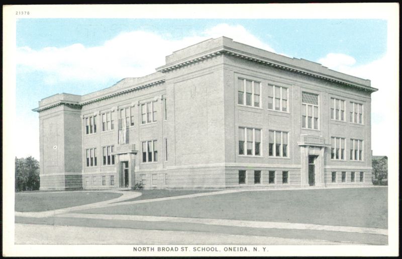 North Broad Street School Building Oneida New York