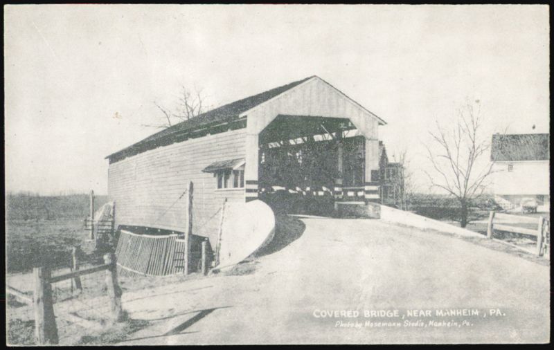 Covered Bridge near Manheim, Pennsylvania Mosemann Studio