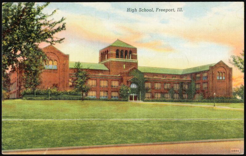 High School Building, Freeport, Illinois