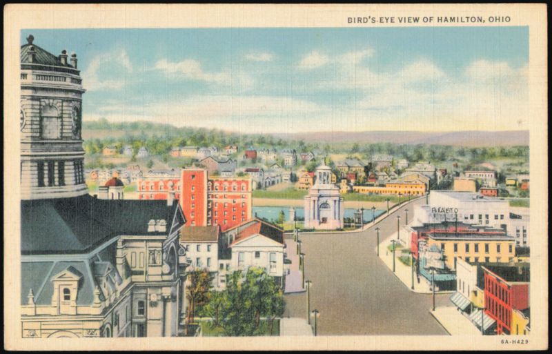 Bird's-Eye View of Hamilton, Ohio