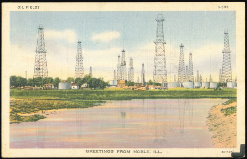 Oil Fields in Noble, Illinois