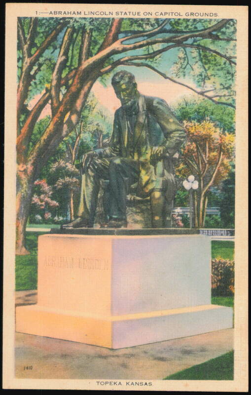Abraham Lincoln Statue on Capitol Grounds Topeka Kansas