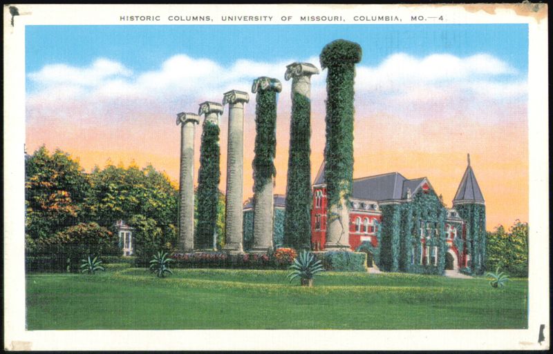 Historic Columns at the University of Missouri Columbia